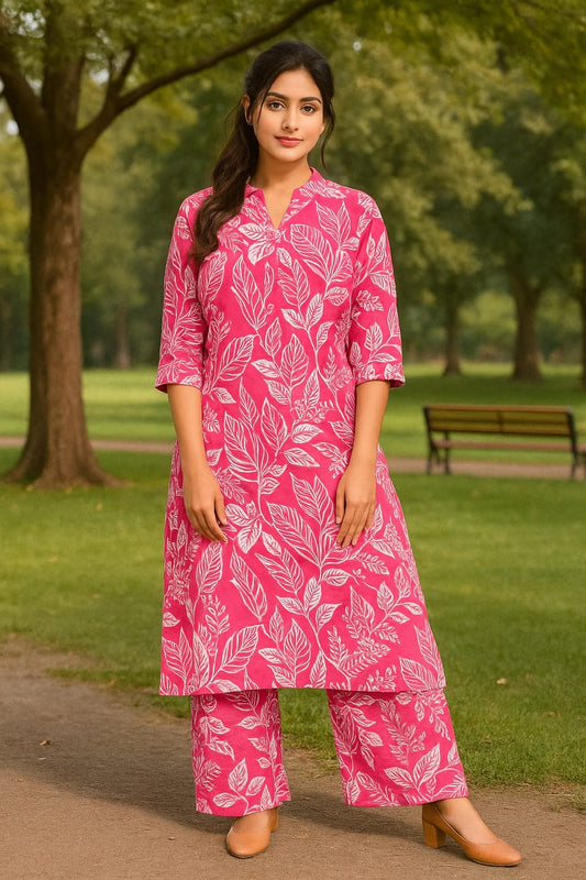 DARK PINK FLORAL DRESS