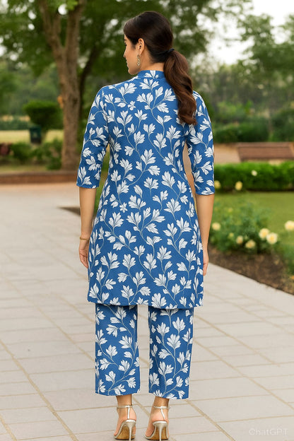BEAUTIFUL BLUE FLORAL DRESS