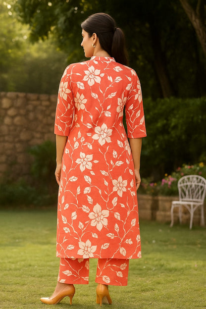 BEAUTIFUL RED FLORAL DRESS