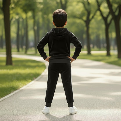 Kids Imported  Valvet Winter Dress for Boys & Girls (BLACK)