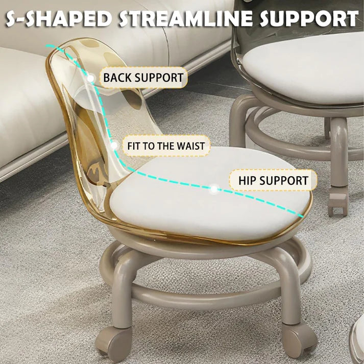 Rolling Chair With back rest (for Kids & Adult)