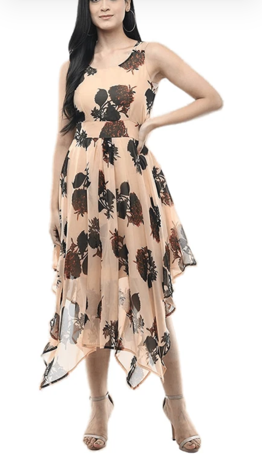 Mystic Flora High-Low Midi