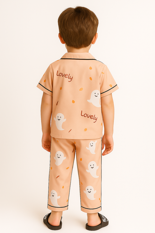 Printed  Satin Co-ord Set for Boys and Girls
