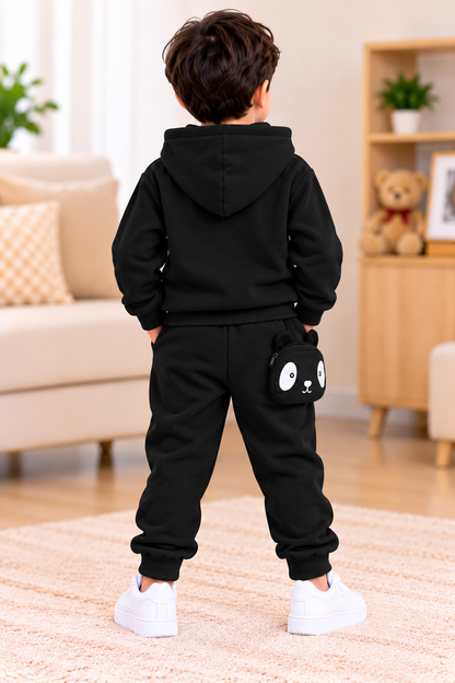Kids Imported Winter Dress for Boys & Girls(Panda Black)